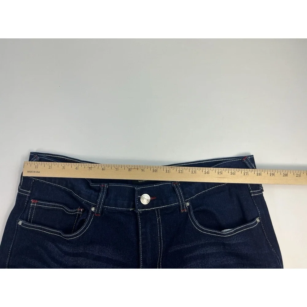 True Religion Rocco Jeans Men's 36x31 Relaxed Skinny Dark Wash Blue Stretch Y2K